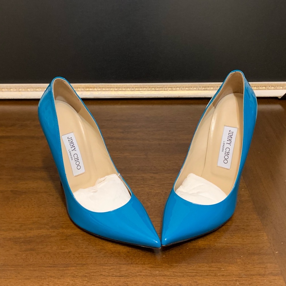 Jimmy Choo Anouk Pump Turquoise 38.5 *BRAND NEW*!!